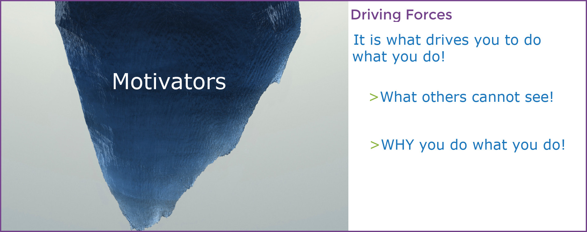 Iceberg Motivators Iceberg Motivators